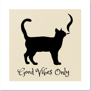 Good vibes only - catsondrugs.com -  good vibes only - good vibes - happy - positive vibes - good - vibes only Posters and Art